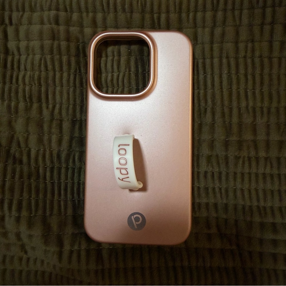 Loopy Case Metallic Pink Phone Case iPhone 15 pro